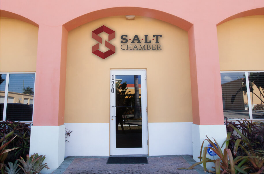 Storefront view of the SALT Chamber Inc facility.