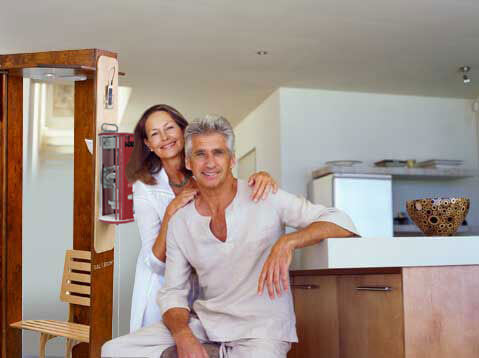 Image Of A Couple After Salt Therapy At Home. | Salt Chamber