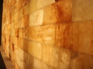 Salt Life Spa. Close Up Image Of Salt Wall.