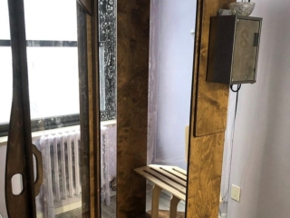 Open Wooden And Glass Halotherapy Booth At The Healing Arts Nyc Original Salt Booth In New York