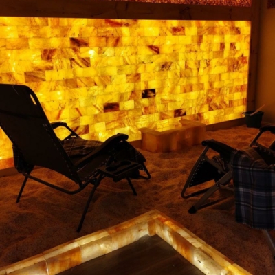 Relax, Release, Renew Salt Cave - Salt Brick Wall And Panels