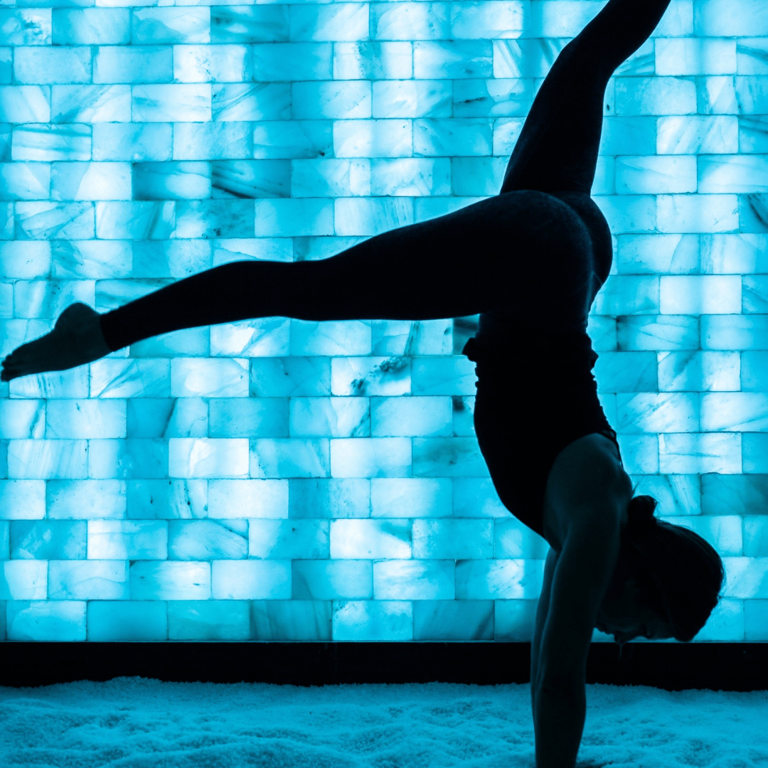 Yoga Or When It'S Combined With Salt Therapy (Salted Yoga) In A Salt Room.
