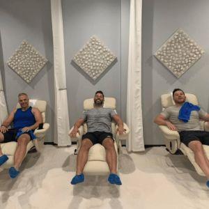Image Of Athletes In A Salt Room For A Salt Therapy Session To Enhance Performance, Endurance, And Recovery. | Salt Chamber